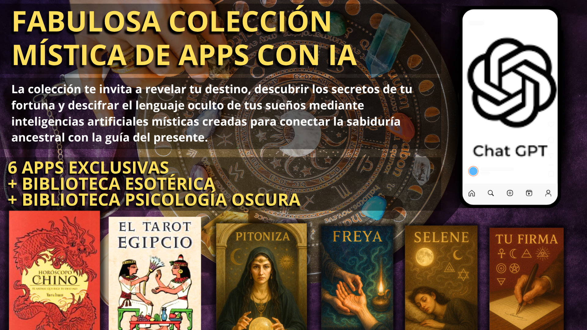Mega Colección Mística de Apps con IA+ Bibliotecas