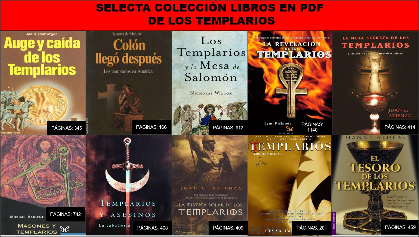 Los templarios: Colección e-Book