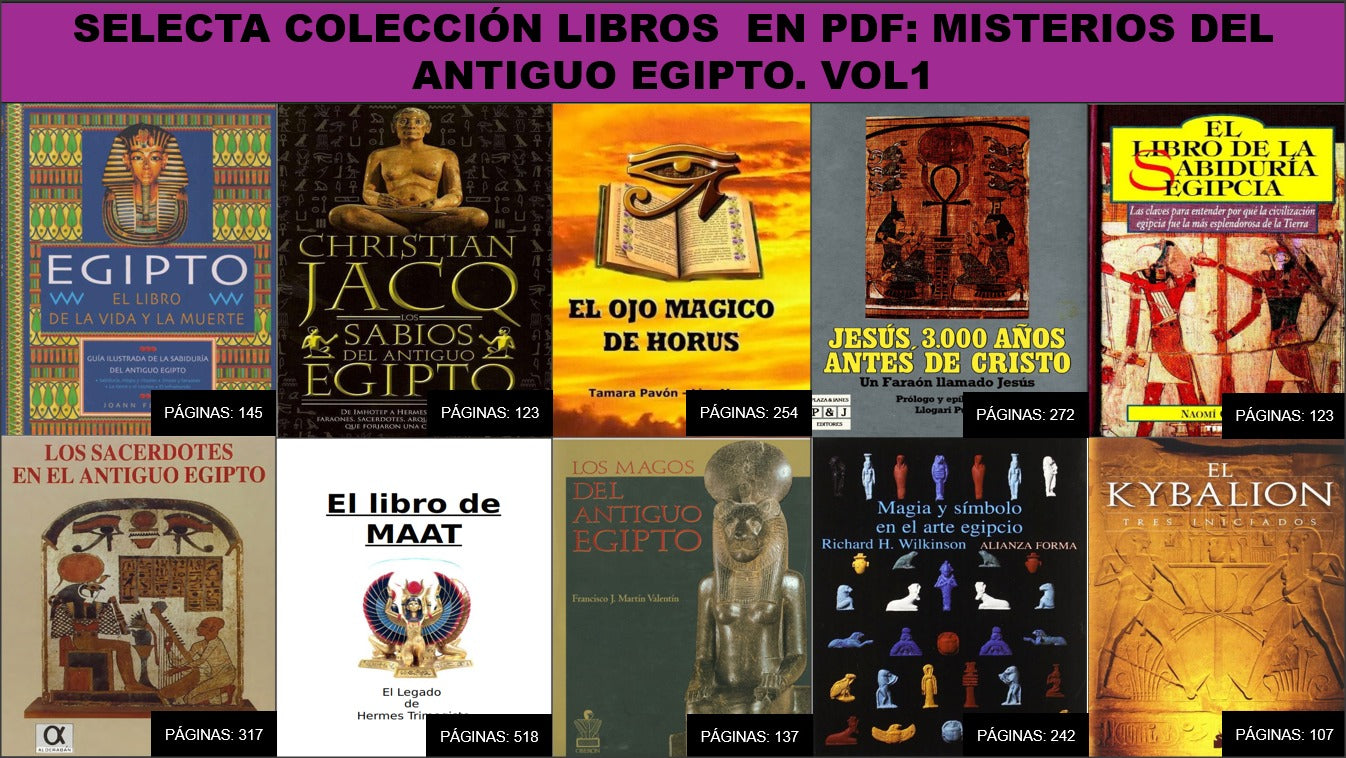 Misterios del Antiguo Egipto – Volumen 1: Colección e-Book