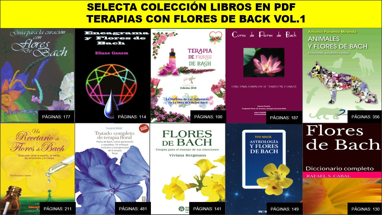 Terapias con Flores de Bach – Volumen 1: Colección e-Book