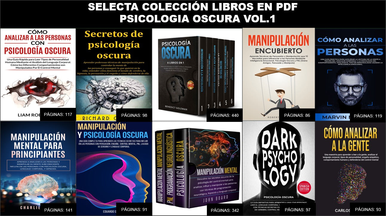 Psicología Oscura – Volumen 1: Colección e-Book